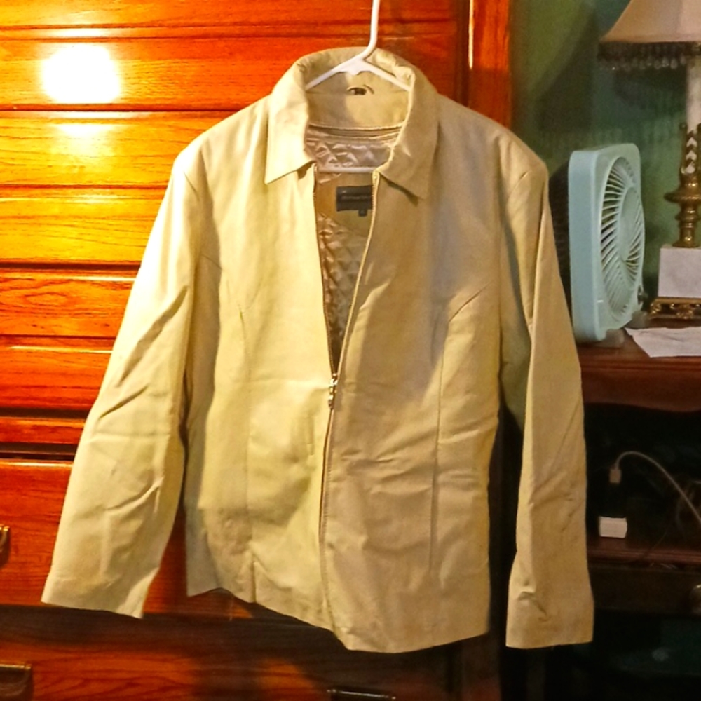 Leather coat